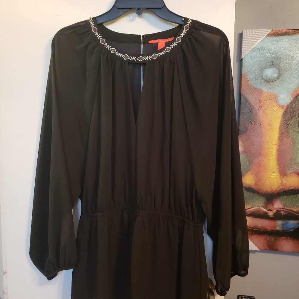 New Black sheer romper